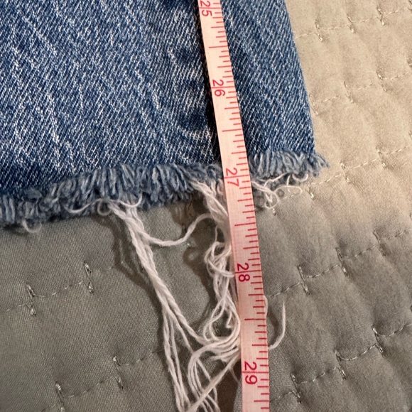Madewell Mid Rise Perfect Vintage rough hem Jeans. Size 26 GUC. - Picture 5 of 13